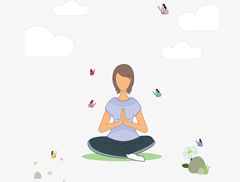 海报psdjpg免费下载静心口服液素材png弯曲造型烛台png打坐的女孩png