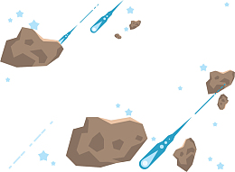 宇宙陨石蓝色流星