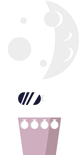白色星球热气球宇航员