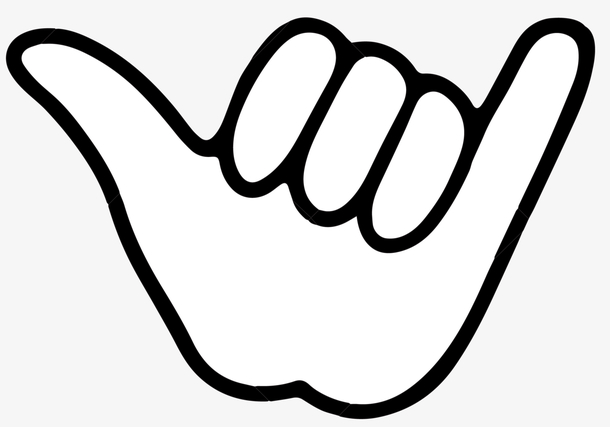 纯白色矢量简单手势