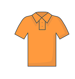 橙色可爱服饰图标