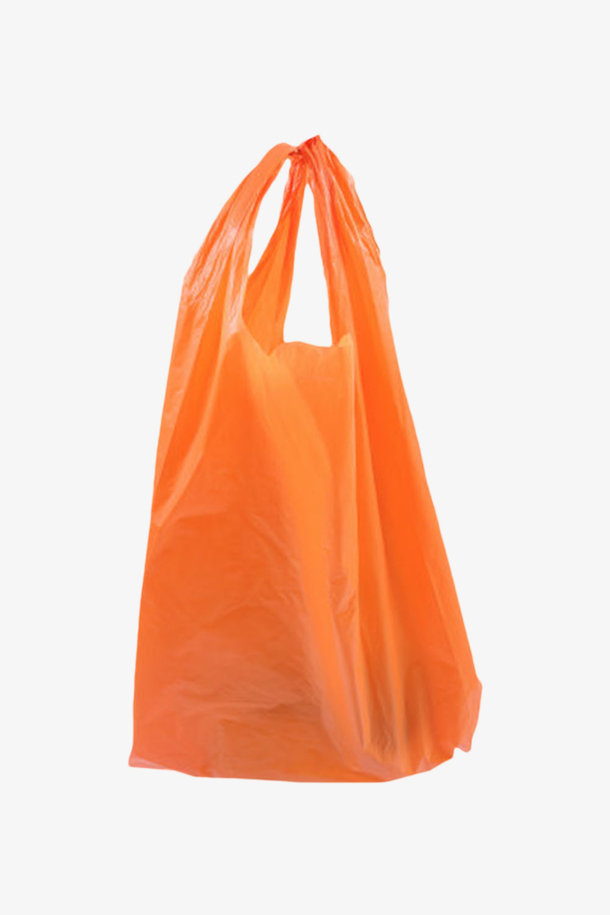 橙色收纳塑料袋子实物