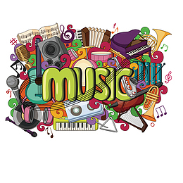 音乐产业墙绘涂鸦