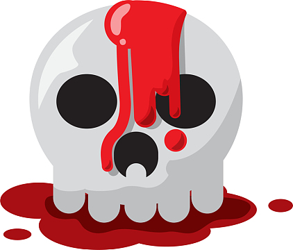 骷髅头印花png万圣节banner背景epsjpg手绘卡通骷髅头骨aipng矢量图