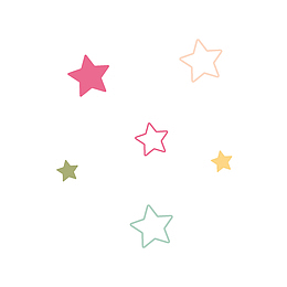 手绘可爱星星漫画背景