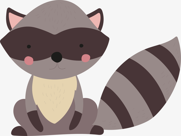 矢量手绘狸猫