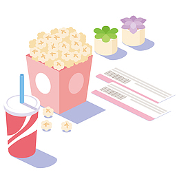 可爱零食创意卡通