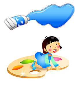 画板小孩