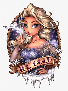 冰雪女王彩绘