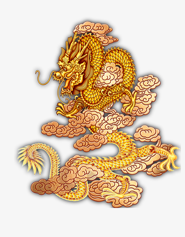 金龙和云纹