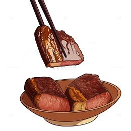 小雪新年腊肉免抠PNG