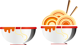 碗里的食物美的洗碗机