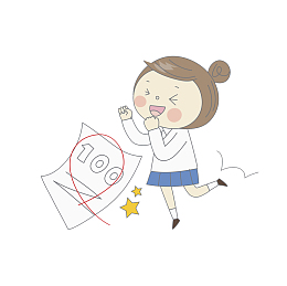 兴奋地女孩