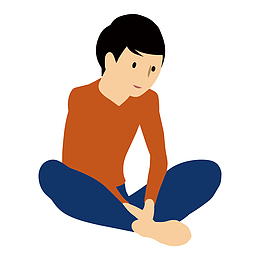 免费jpg山上盘腿打坐瑜伽免费psd免费png荷花书籍读书盘腿卡通人物