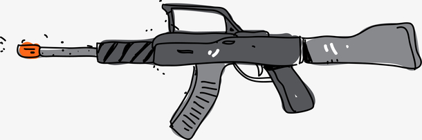 卡通枪械武器免抠png装饰