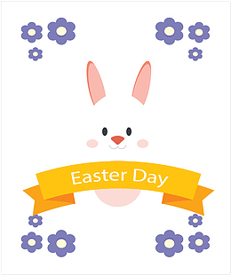 可爱白色兔耳朵彩蛋