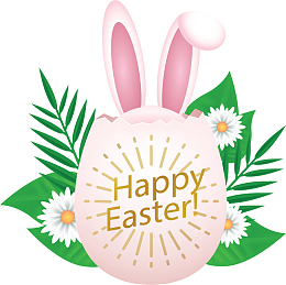 粉红兔耳朵彩蛋海报