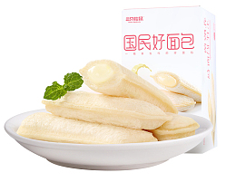 三只松鼠乳酸菌小伴侣面包零食