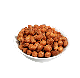 产品实物油炸花生米一碗