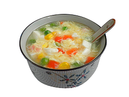 七彩蛋花汤