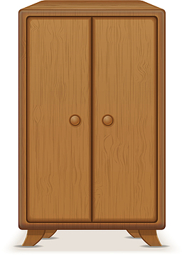 卡通衣柜矢量图下载