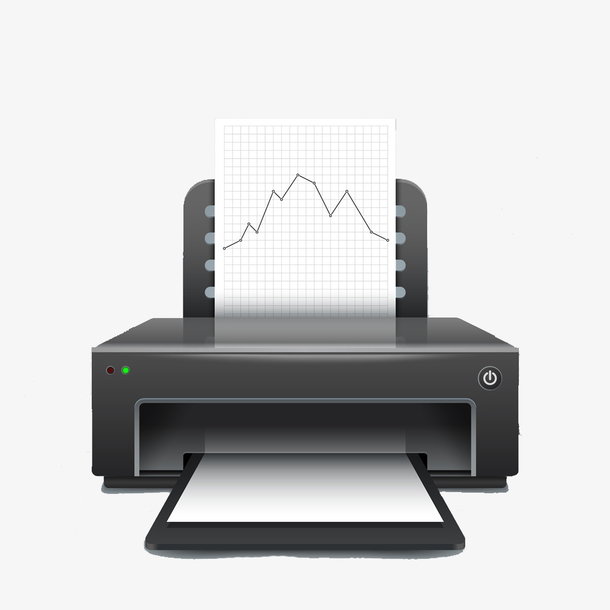 手绘卡通黑色打印机素材免费下载_觅元素