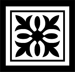 方形的装饰异域花纹