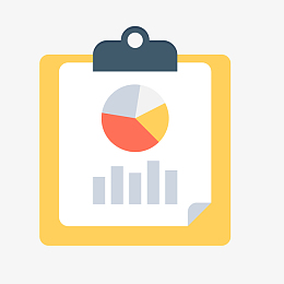 分析图报表卡通插画