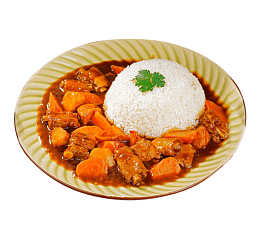 胡萝卜排骨饭