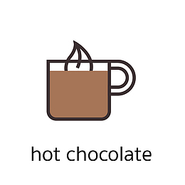 热可可的可爱图标