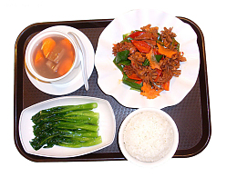 酸辣鸡杂饭套餐快餐