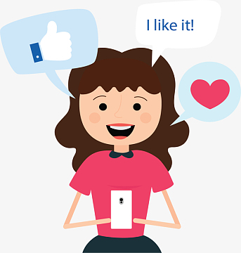 卡通风格夏令营儿童人物等矢量素(575x567)aipng手拿手机点赞(1781x