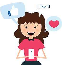 玩手机刷社交圈的人