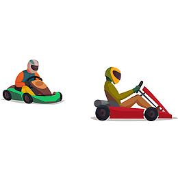 玩卡丁车的人物设计