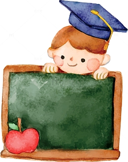卡通开学季学生黑板教师节插画设