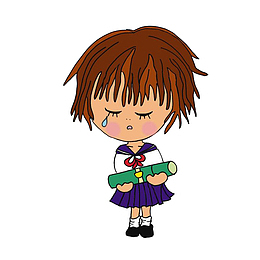 伤心难过的女孩