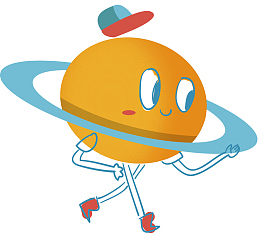 人偶卡通风格土星环