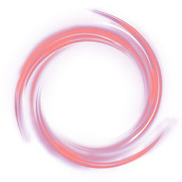 彩色创意圆环光效边框元素