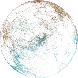 创意炫彩粒子特效装饰图案