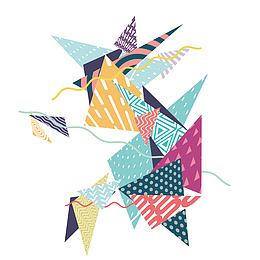 三角形的彩色几何