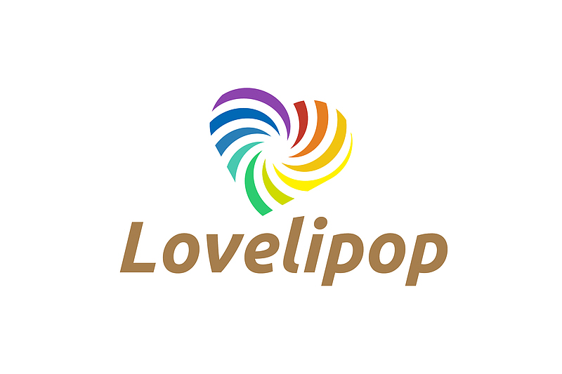 彩色的爱心logo