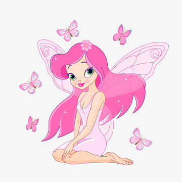 卡通花仙子设计矢量图