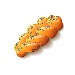 卡通麻花矢量图