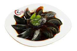 香菜美味姜汁松花蛋