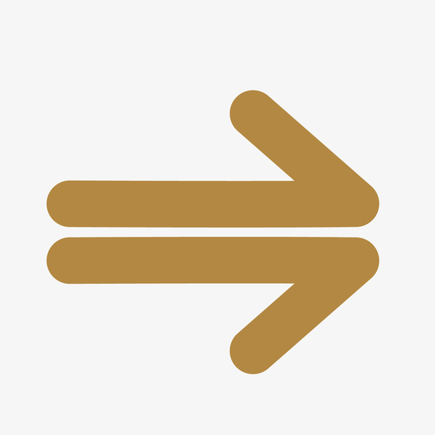 矢量棕色双面箭头箭号