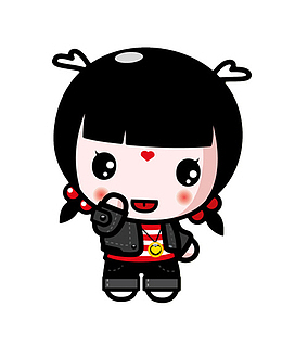 手绘小女孩
