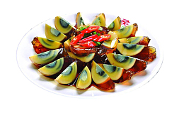 淡黄美味姜汁松花蛋