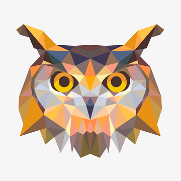 创意猫头鹰头像矢量aipng印花矢量图png卡通男性人物头像设计aipng