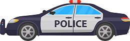 打黑除恶警用警车矢量图