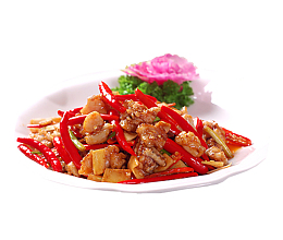 小米椒炒牛蛙